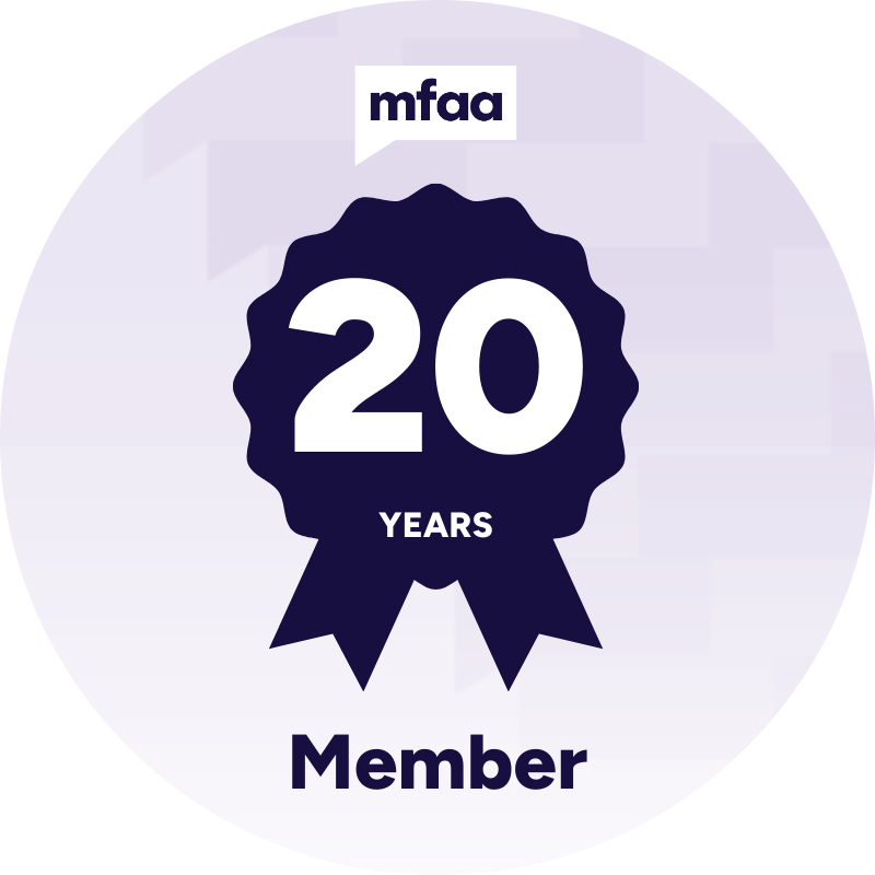 MFAA 20 Year Member